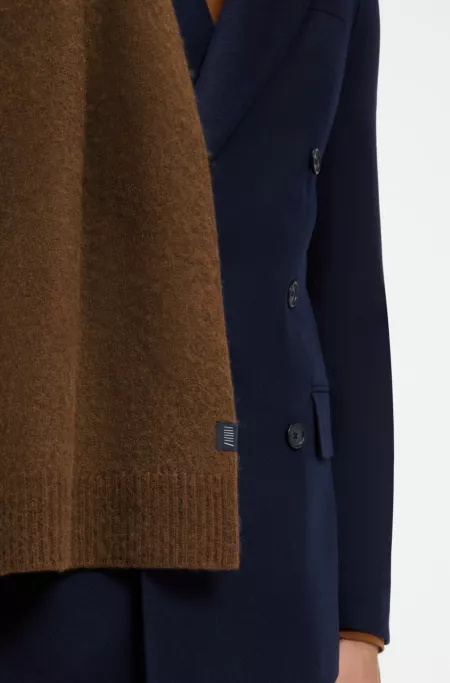 BOSS BY BECKHAM scarf in virgin wool and cashmere