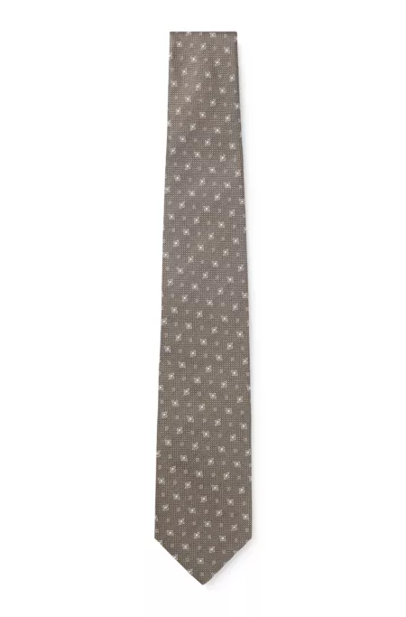 BOSS ONE Cravate à motif en jacquard de soie