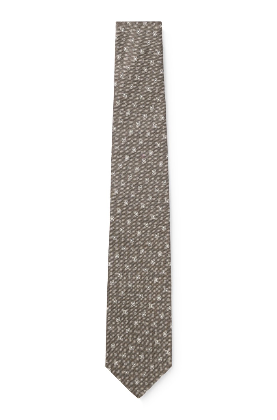 ONE Patterned tie in silk jacquard