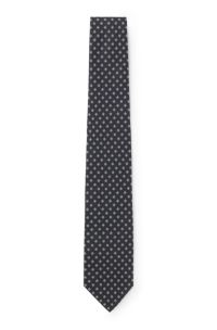 BOSS ONE Patterned tie in silk jacquard, Dark Blue