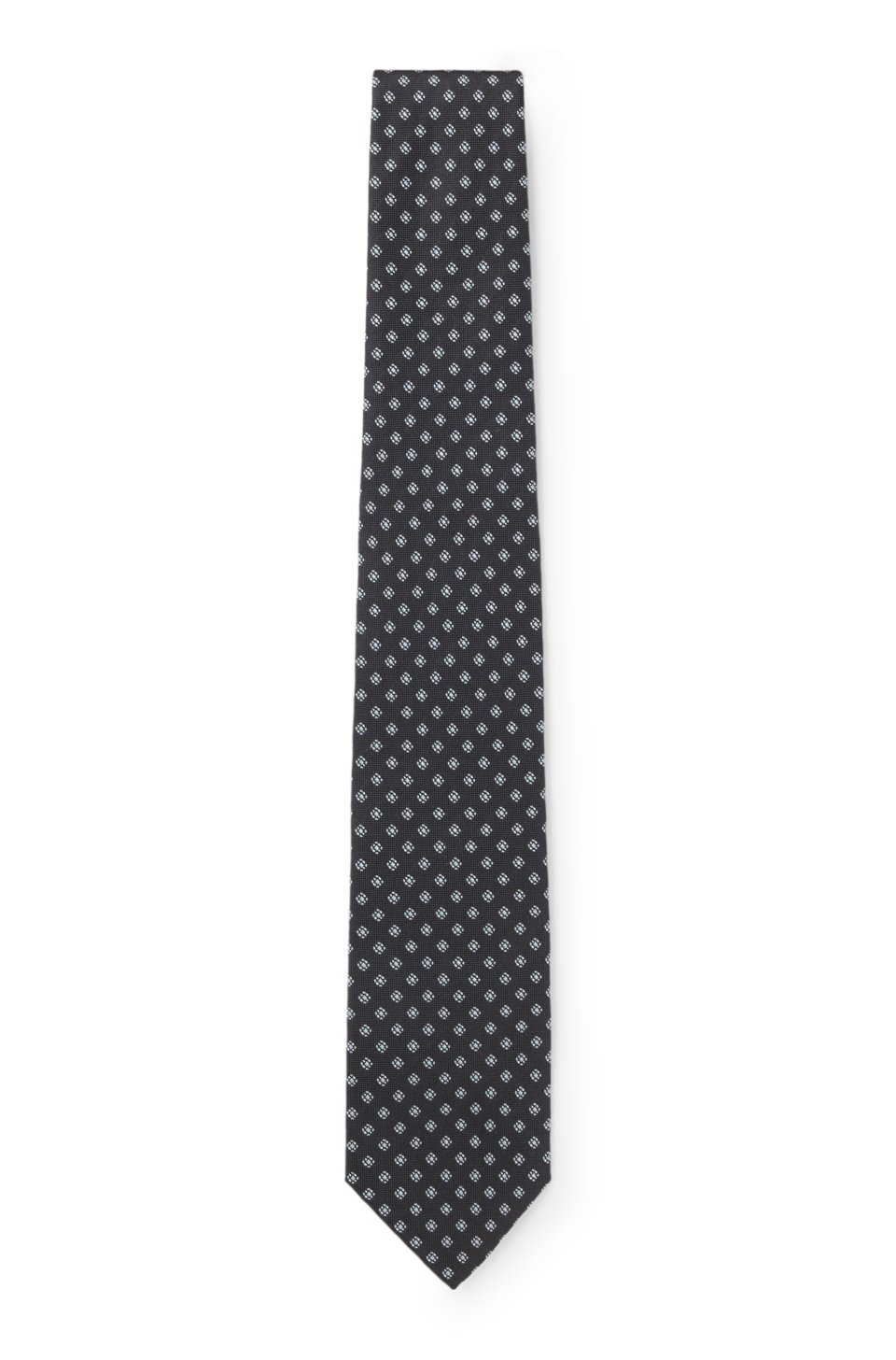 ONE Patterned tie in silk jacquard