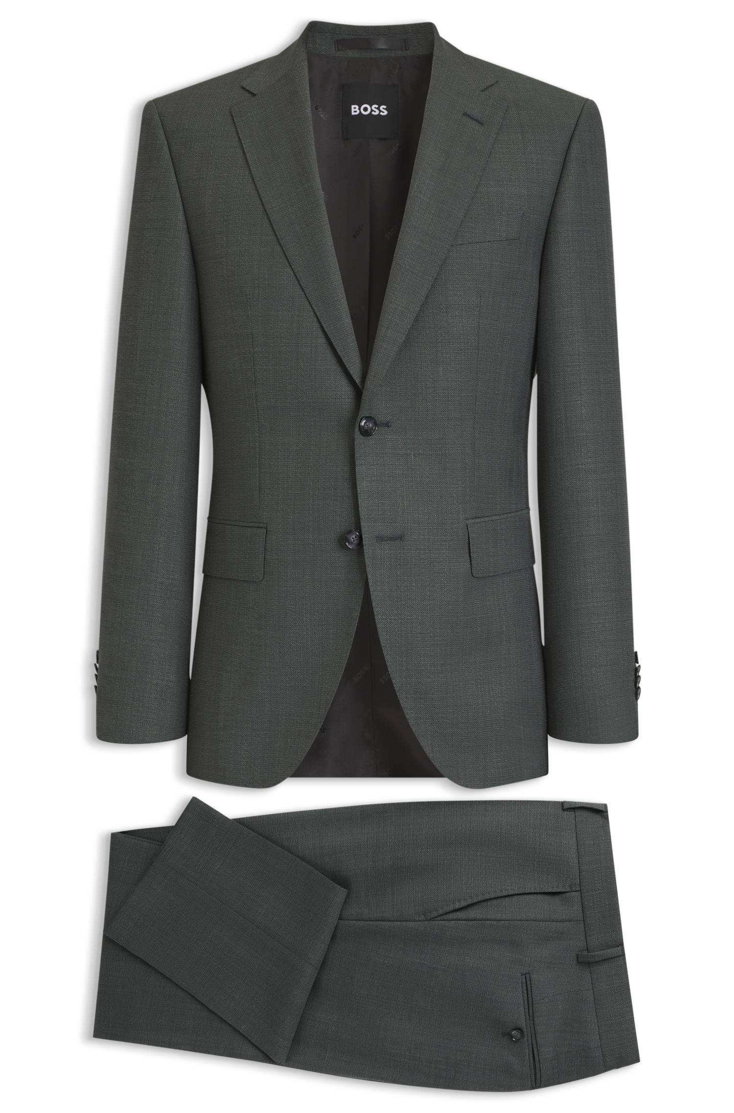 Boss Two-piece regular-fit suit in Italian virgin wool kostymer herr – bild 4