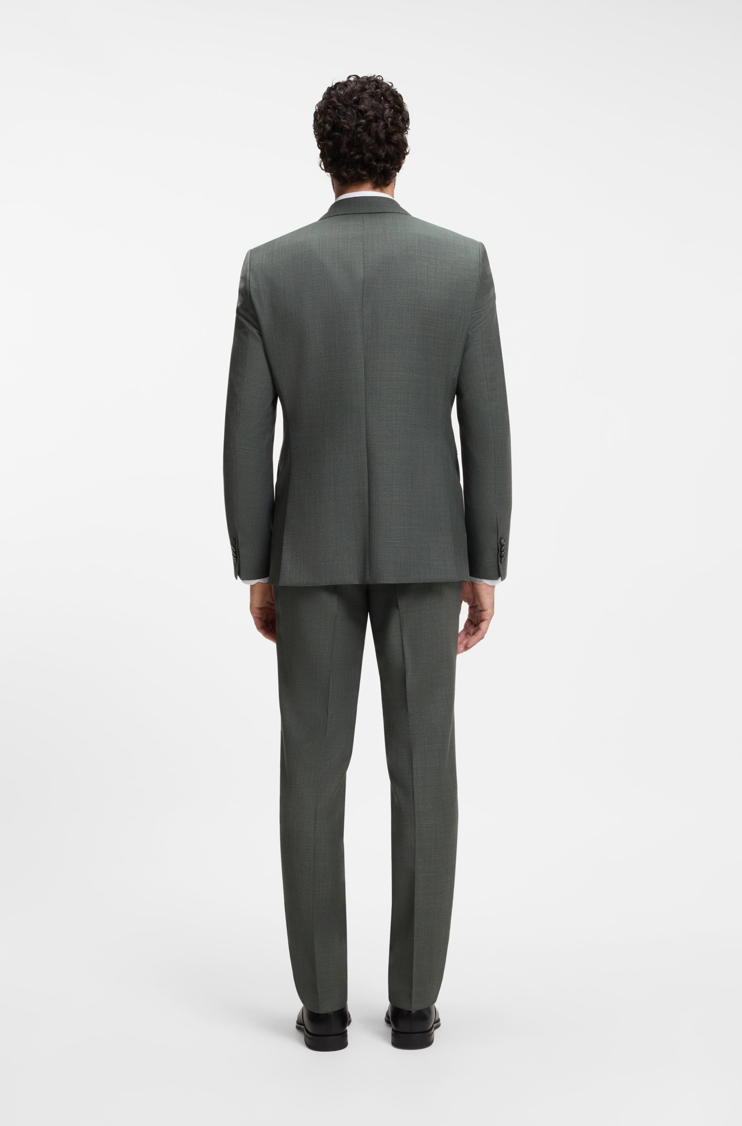 Boss Two-piece regular-fit suit in Italian virgin wool kostymer herr – bild 3