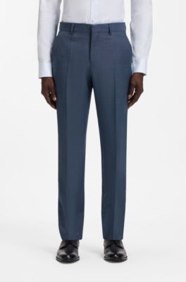 Two-piece regular-fit suit in Italian virgin wool, Light Blue