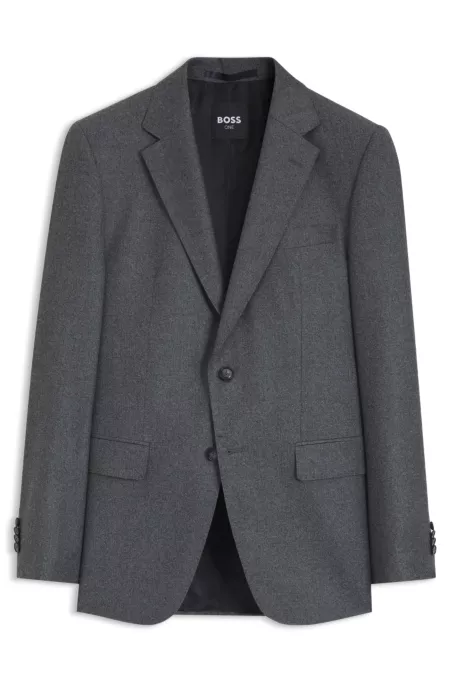 BOSS ONE Veste de costume Slim en laine vierge chinée