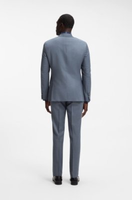 Boss ONE Slim-fit suit jacket in melange virgin wool kavajer herr – bild 2