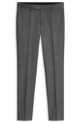 ONE Slim-fit trousers in melange virgin wool