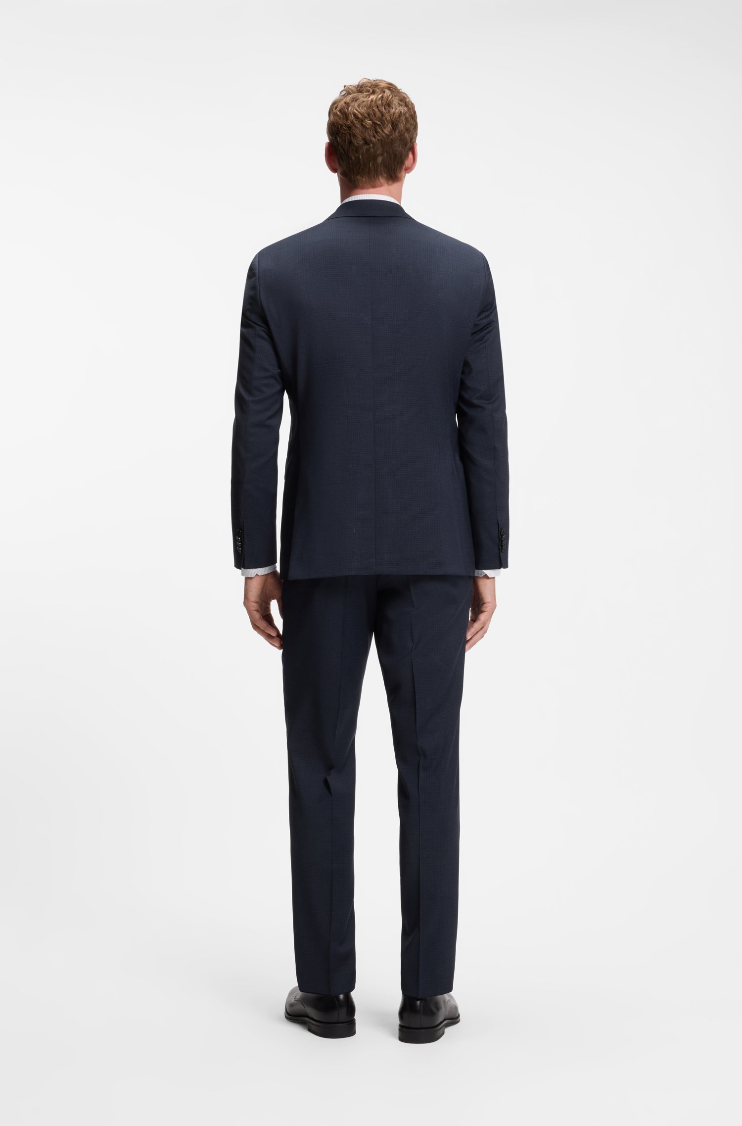 Boss Two-piece regular-fit suit in stretch virgin wool kostymer herr – bild 3