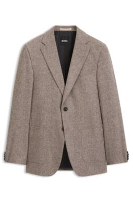 Boss Herringbone slim-fit blazer in a rich wool blend – bild 4