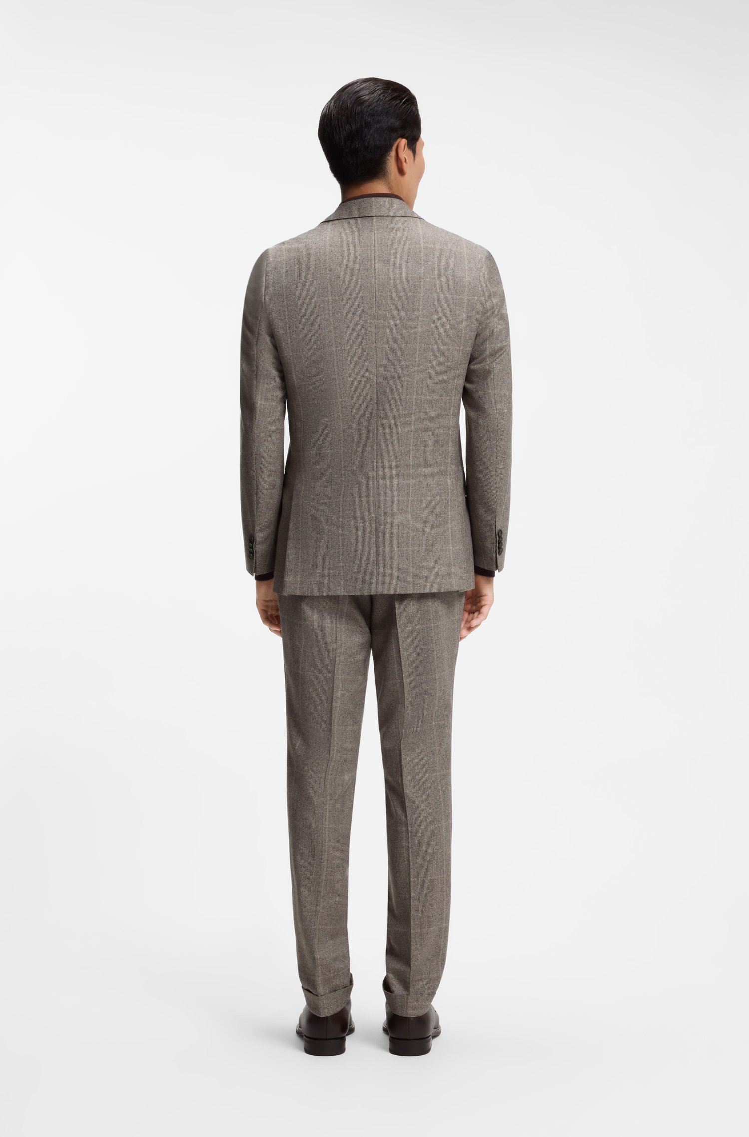 Boss Slim-fit blazer in checked virgin wool herr – bild 2