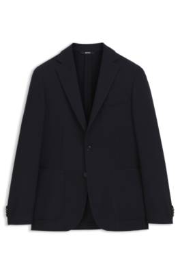 Slim-fit jacket in virgin wool 4