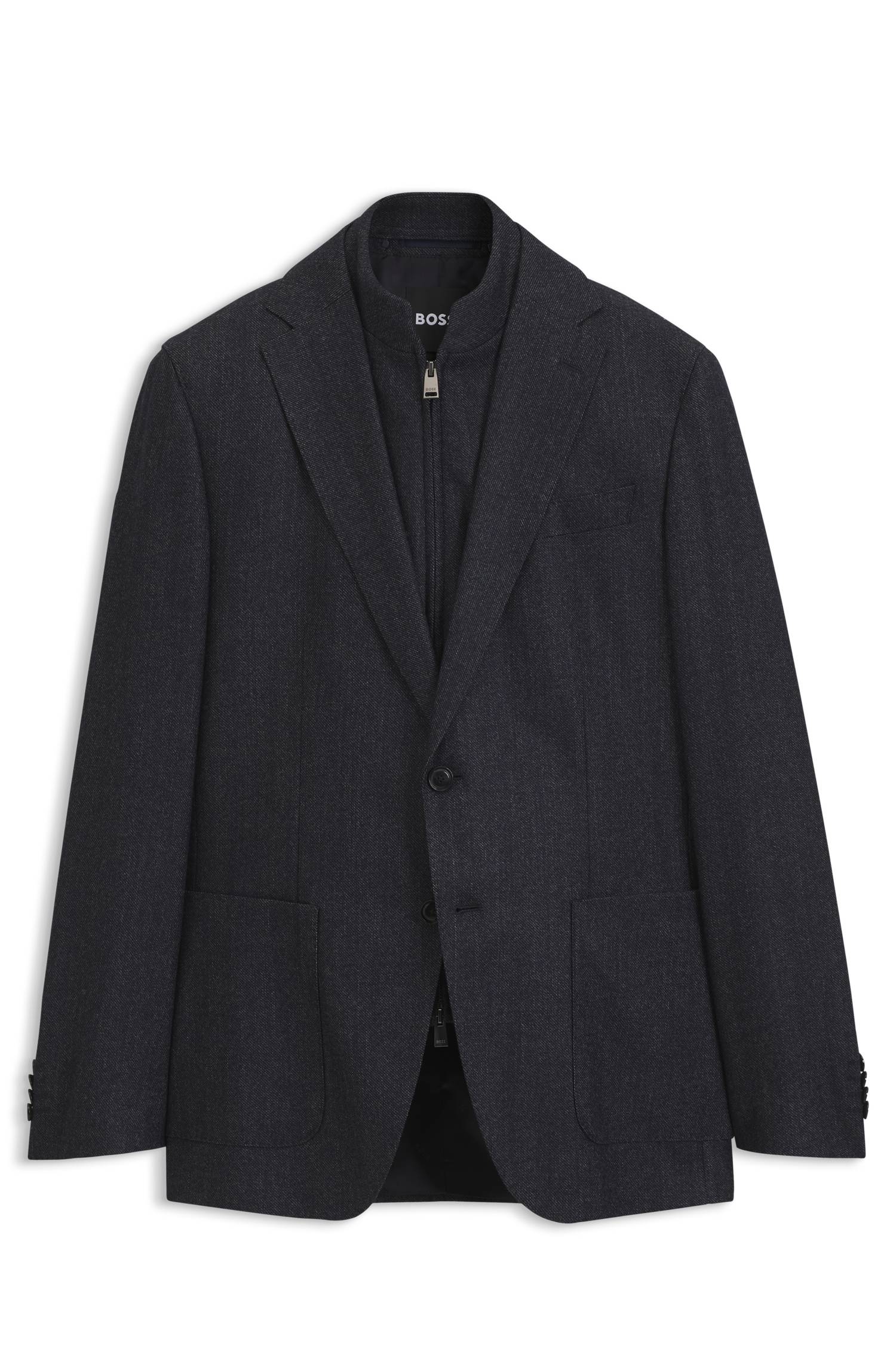 Boss Slim-fit jacket with zip-up inner jackor herr – bild 4