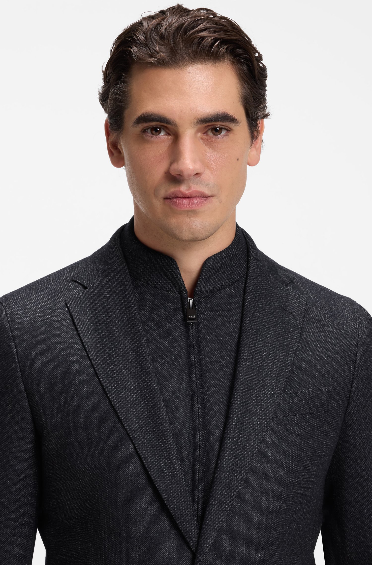 Boss Slim-fit jacket with zip-up inner jackor herr – bild 2
