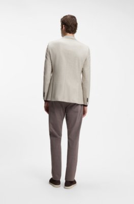 Patterned slim-fit blazer in a wool-cashmere blend 2
