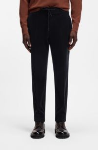 Tapered-Fit Hose aus Stretch-Cord, Dunkelblau