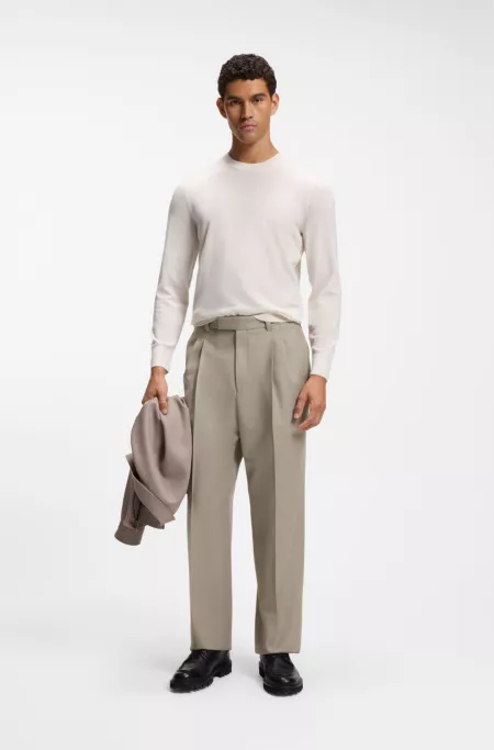 Pantalon Relaxed en laine vierge