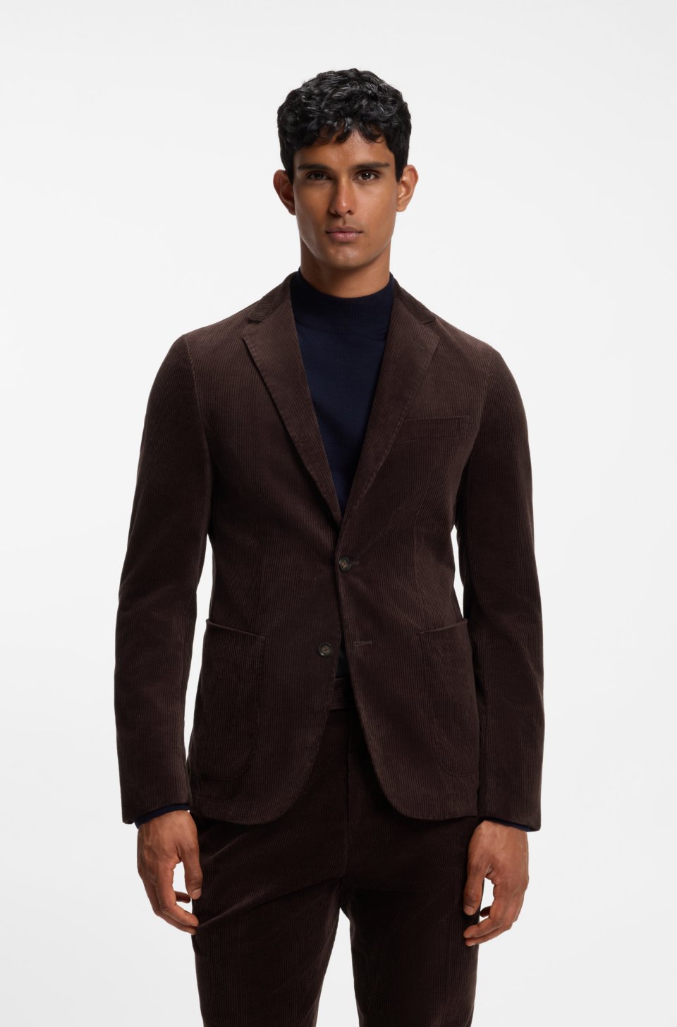 Cotton-blend corduroy blazer
