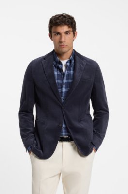 Cotton-blend corduroy blazer