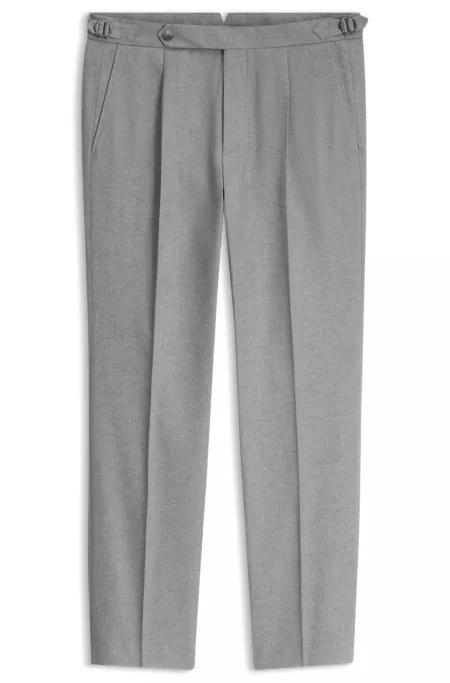Pantalon fuselé en coton italien à motif