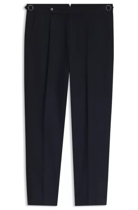 Pantalon fuselé en coton italien à motif
