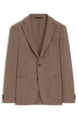 Slim-fit blazer in washable performance-stretch flannel 4