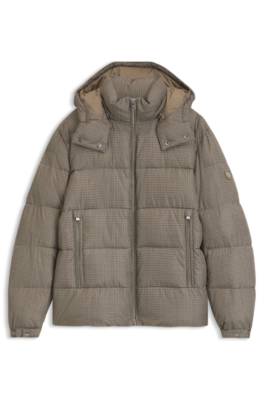 Houndstooth puffer jacket 4