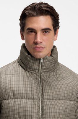 Houndstooth puffer jacket 3