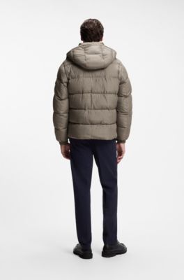 Patterned casual jacket for modern layering, Light Brown
