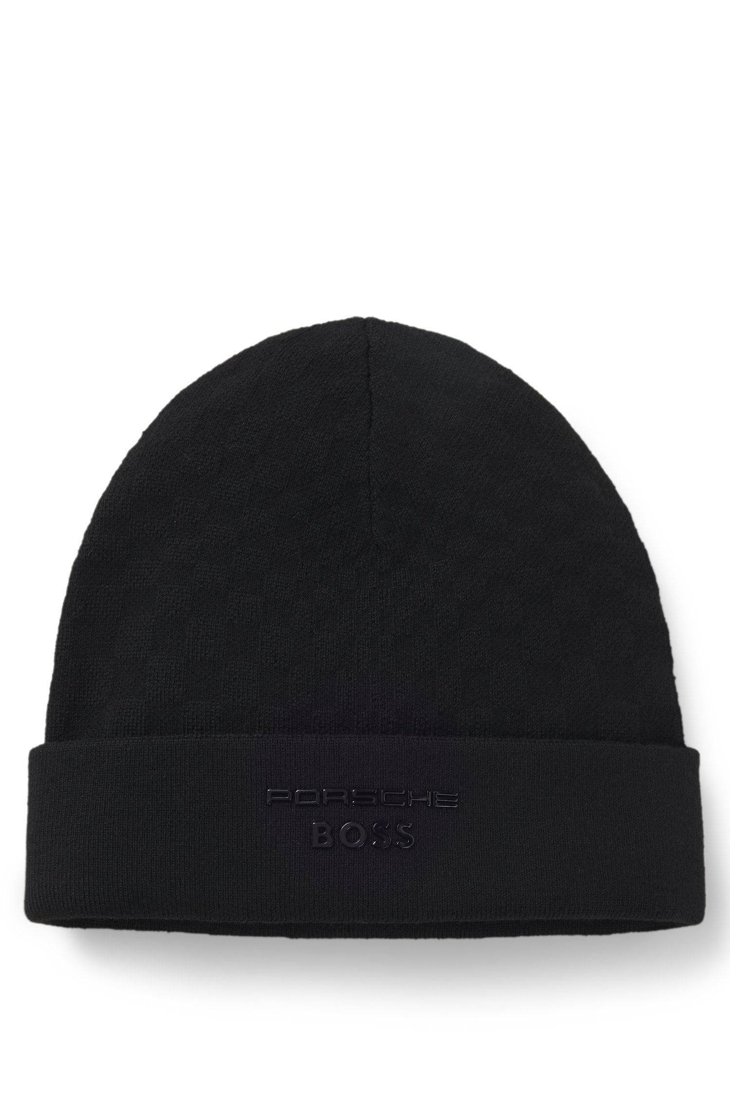Boss Porsche x beanie hat with Pasha check mössor herr