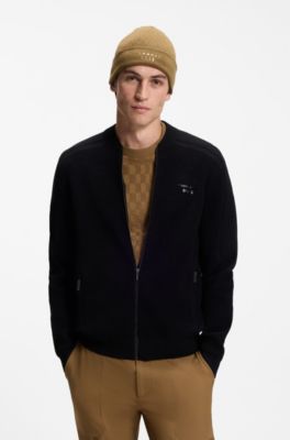 Porsche x BOSS beanie hat with Pasha check, Brown