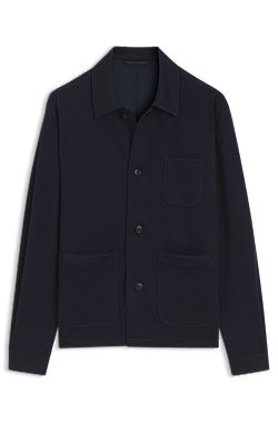 Regular-fit jacket in stretch jersey