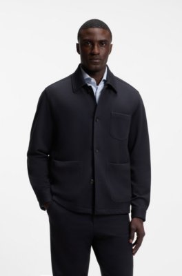 Regular-fit jacket in stretch jersey