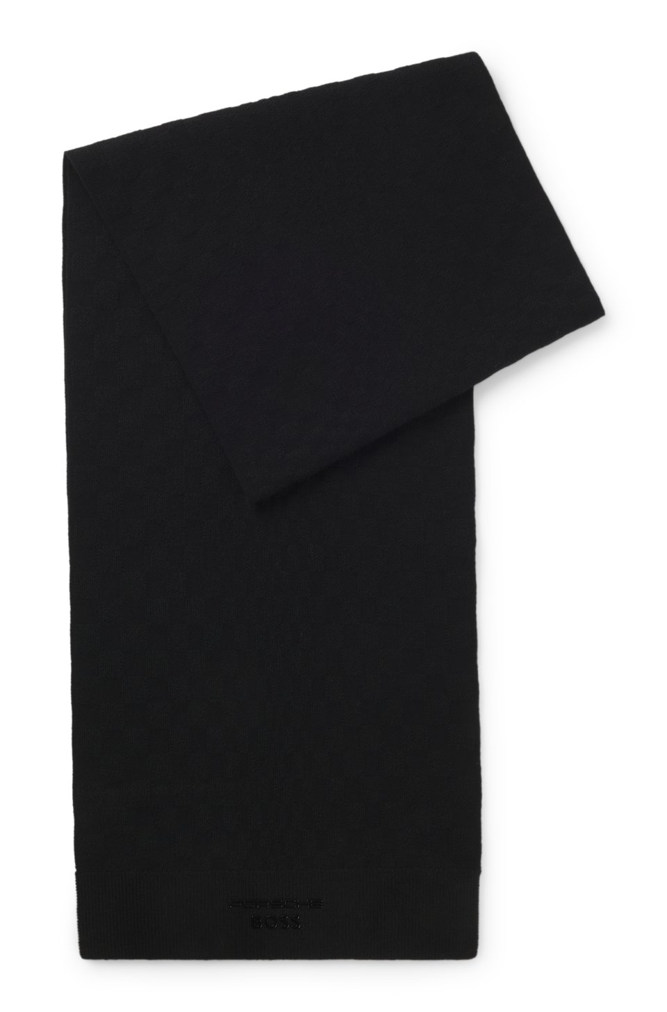Porsche x BOSS scarf with Pasha check