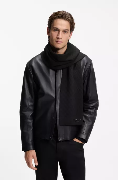 Porsche x BOSS scarf with Pasha check