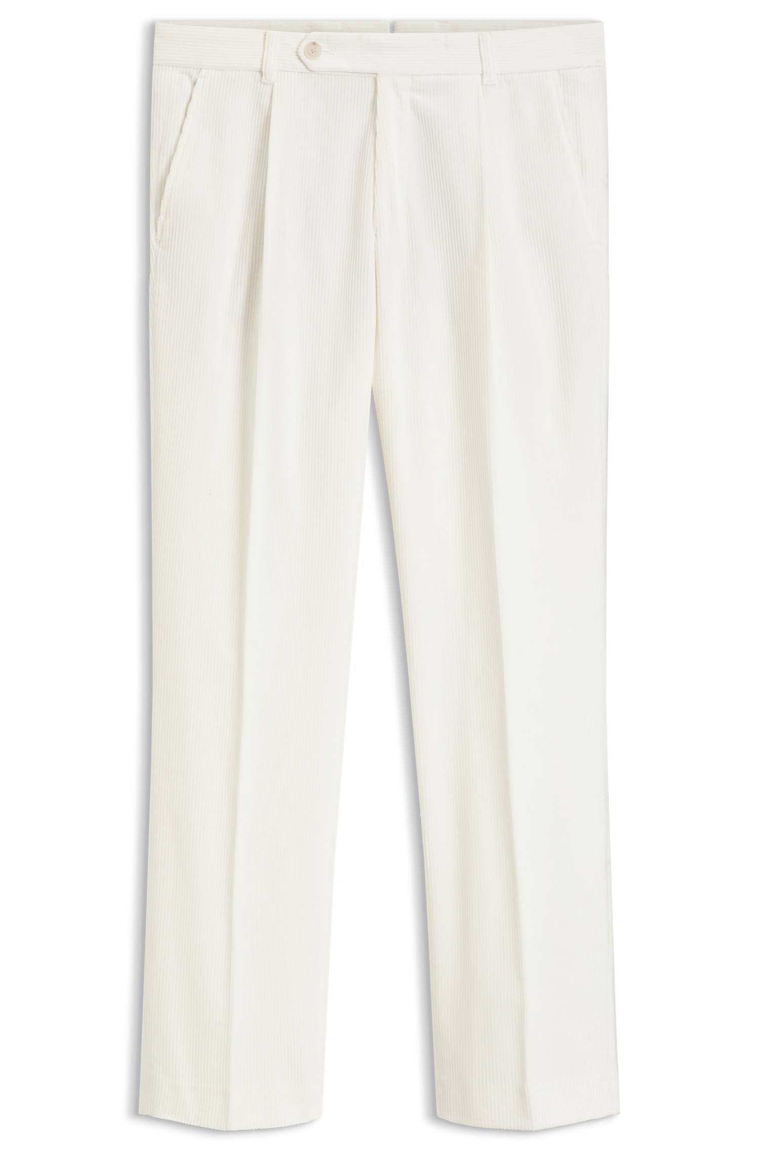 Boss Tapered-fit corduroy trousers in Italian fabric byxor herr – bild 4