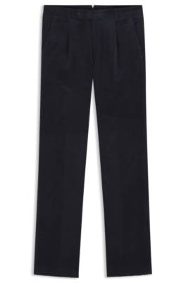 Boss Tapered-fit corduroy trousers in Italian fabric kostymbyxor herr – bild 4