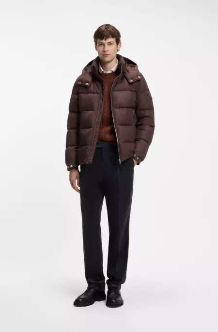 Pantalon Tapered en velours côtelé en tissu italien