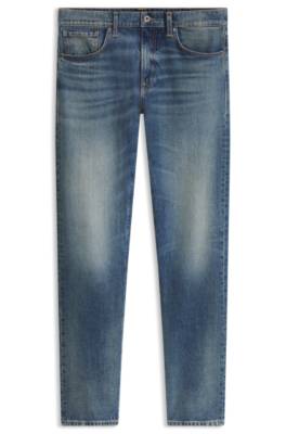Boss BY BECKHAM slim-fit jeans in blue denim herr – bild 4