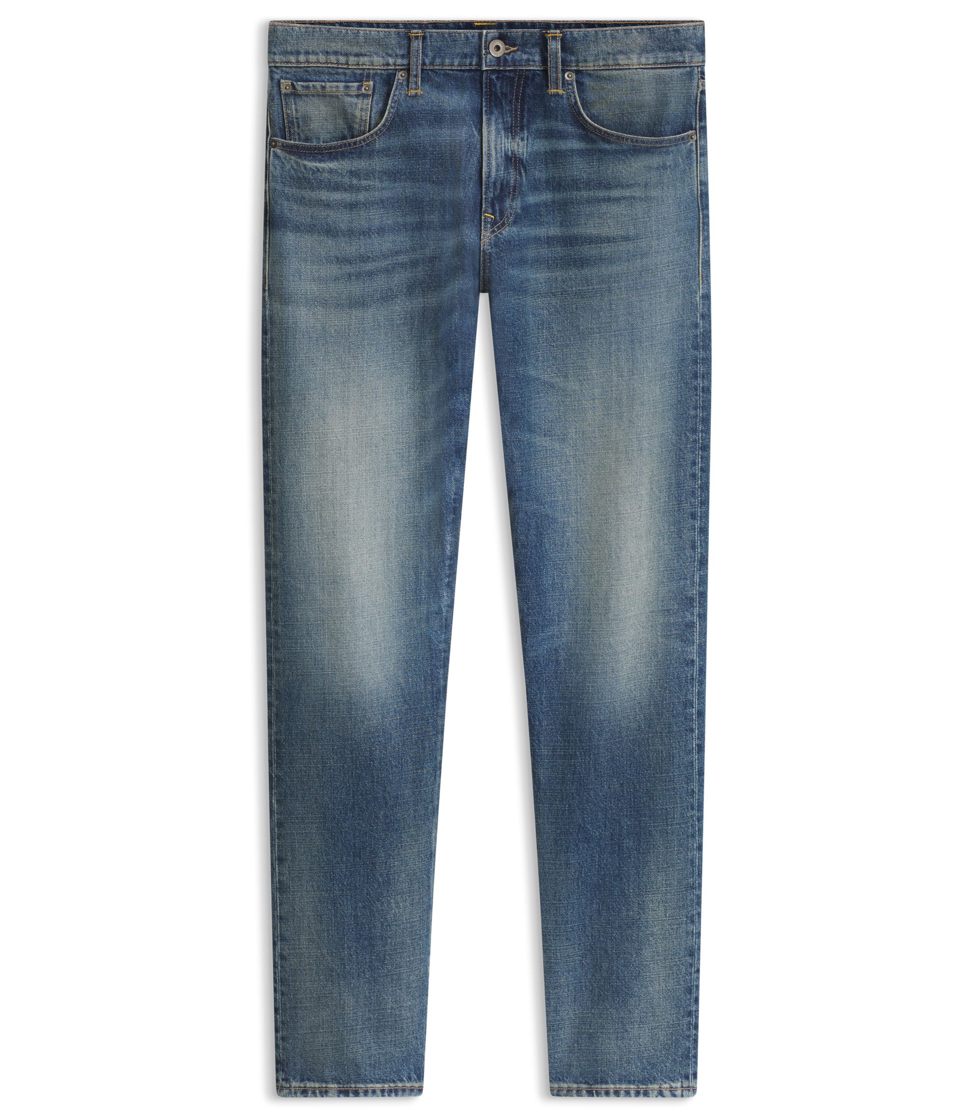 BOSS BY BECKHAM slim-fit jeans in blue denim