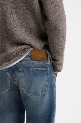 Boss BY BECKHAM slim-fit jeans in blue denim herr – bild 3