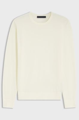BOSS BY BECKHAM sweater in virgin wool and cashmere, Natural
