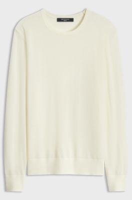 BOSS BY BECKHAM sweater in virgin wool and cashmere, Natural