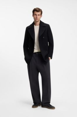 BOSS BY BECKHAM sweater in virgin wool and cashmere, Natural