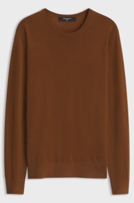 BOSS BY BECKHAM sweater in virgin wool and cashmere, Brown