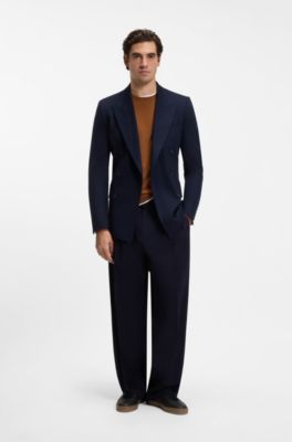 BOSS BY BECKHAM sweater in virgin wool and cashmere, Brown