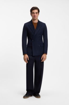 BOSS BY BECKHAM sweater in virgin wool and cashmere, Brown