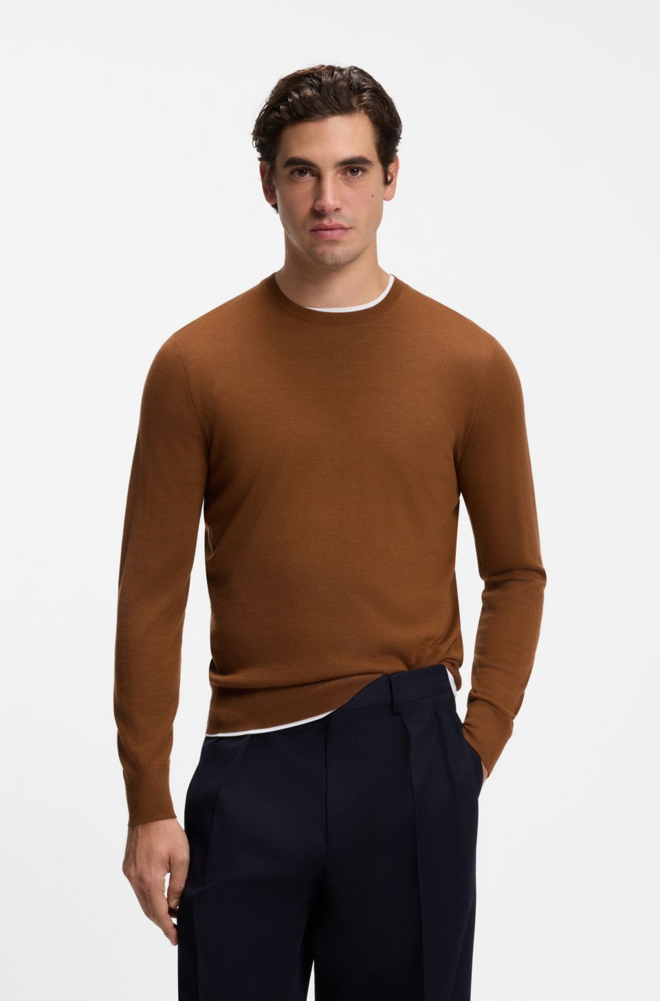 BY BECKHAM sweater in virgin wool and cashmere