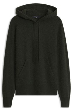 BOSS BY BECKHAM hoodie in virgin wool and cashmere