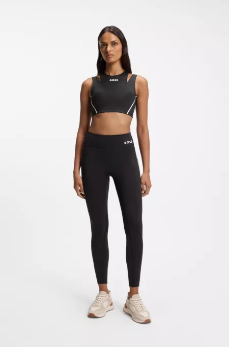 Active performance-stretch leggings with moisture management