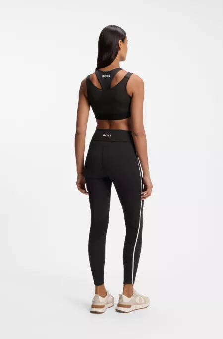 Active performance-stretch leggings with moisture management